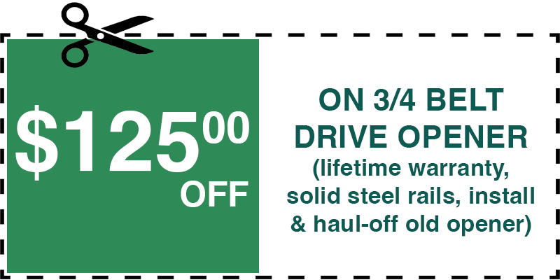 125 off garage door opener New Rochelle